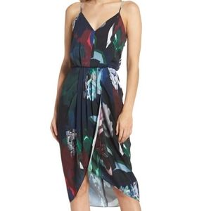 Chelsea28 Print Faux Wrap Dress